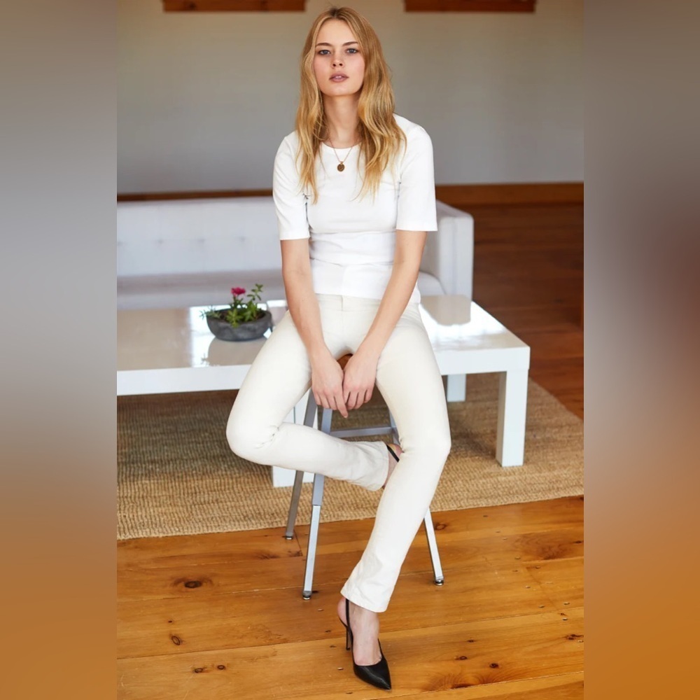 Nwt Emerson Fry Magic Zip Ivory High Waist Zip Skinny Jeans Size 10 — image 3 of 8
